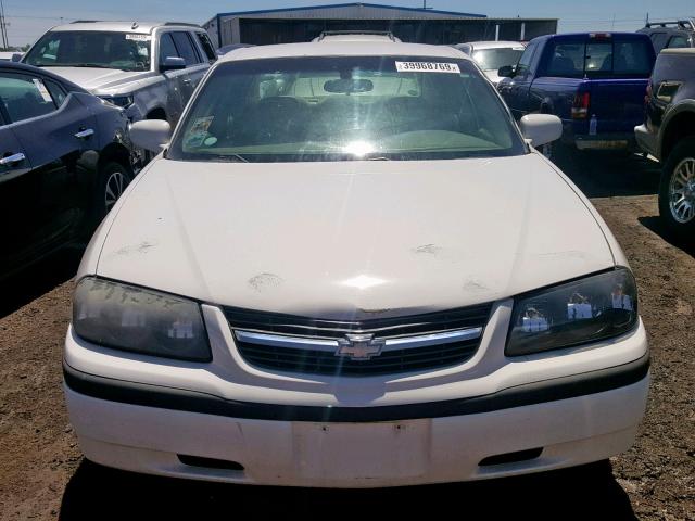 2G1WF52E059286503 - 2005 CHEVROLET IMPALA WHITE photo 9