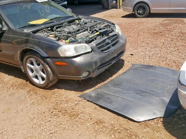 JN1CA31D61T842504 - 2001 NISSAN MAXIMA GXE GRAY photo 9