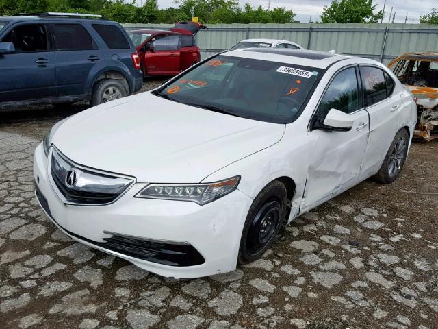 19UUB2F59FA009259 - 2015 ACURA TLX TECH WHITE photo 2