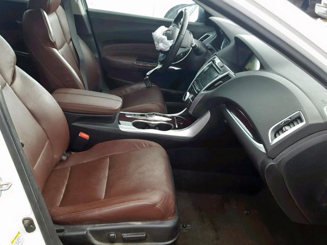 19UUB2F59FA009259 - 2015 ACURA TLX TECH WHITE photo 5
