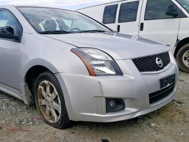 3N1AB6AP9BL690580 - 2011 NISSAN SENTRA 2.0 SILVER photo 9