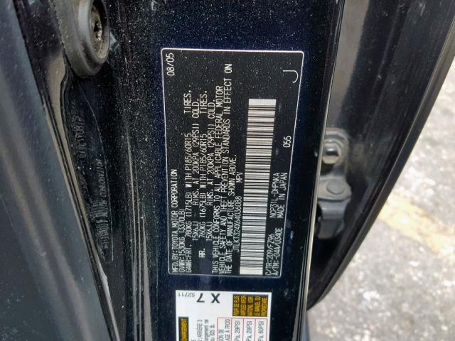 JTLKT324X64036088 - 2006 TOYOTA SCION XB 黑色 照片 10