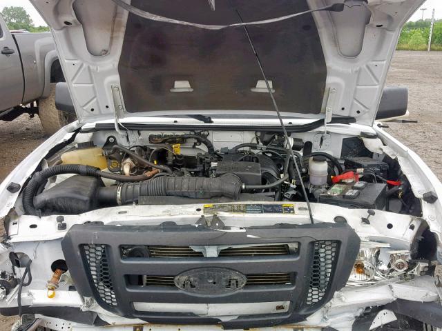 1FTKR1AD0BPA97216 - 2011 FORD RANGER WHITE photo 7