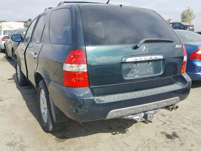 2HNYD18831H539887 - 2001 ACURA MDX TOURIN GREEN photo 3