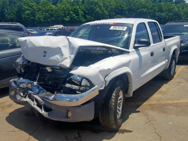 1D7HL48N13S295044 - 2003 DODGE DAKOTA QUA WHITE photo 2