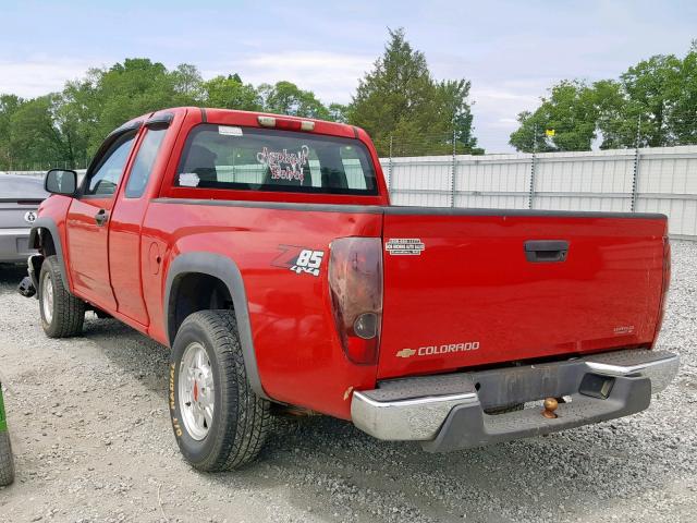 1GCDT198768154786 - 2006 CHEVROLET COLORADO RED photo 3