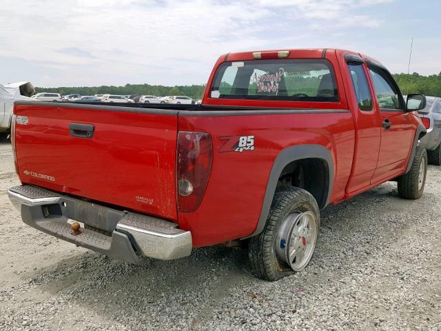 1GCDT198768154786 - 2006 CHEVROLET COLORADO RED photo 4