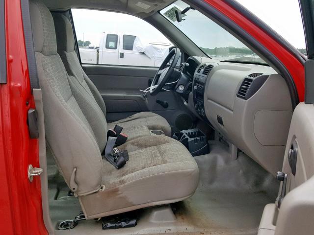 1GCDT198768154786 - 2006 CHEVROLET COLORADO RED photo 5