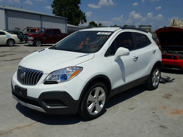 KL4CJASB9GB623883 - 2016 BUICK ENCORE WHITE photo 2