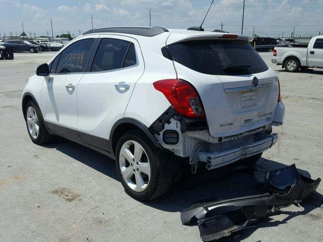 KL4CJASB9GB623883 - 2016 BUICK ENCORE WHITE photo 3