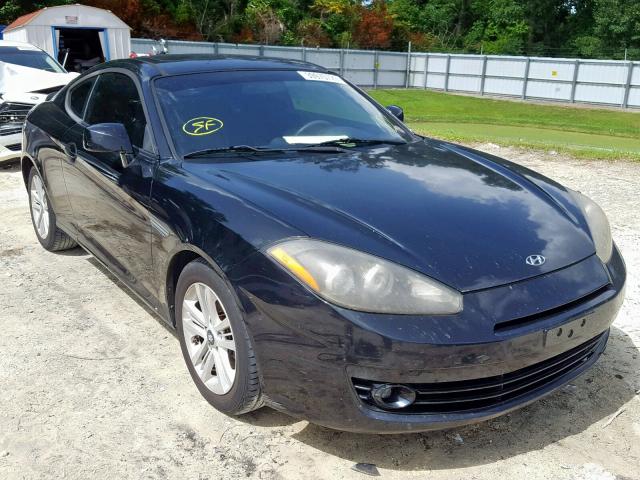 KMHHM66D78U275059 - 2008 HYUNDAI TIBURON GS BLACK photo 1