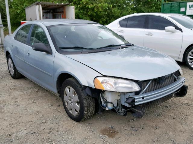 1B3EL46R72N245301 - 2002 DODGE STRATUS SE BLUE photo 1