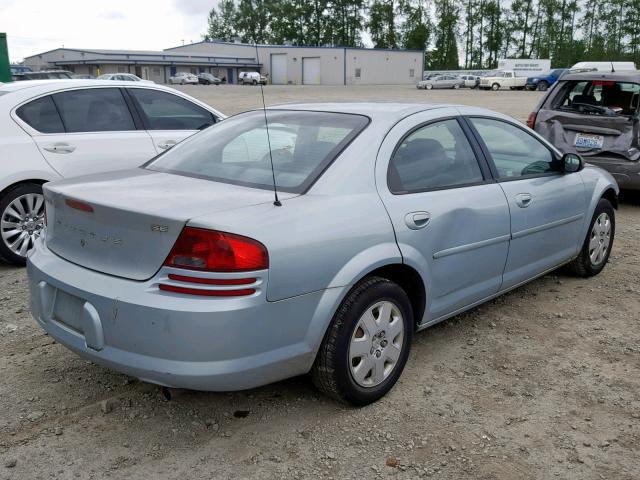 1B3EL46R72N245301 - 2002 DODGE STRATUS SE BLUE photo 4