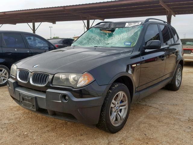 WBXPA93495WD22659 - 2005 BMW X3 3.0I BLACK photo 2