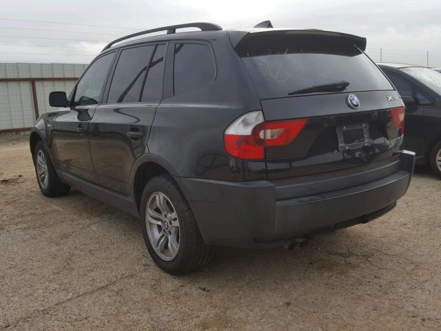 WBXPA93495WD22659 - 2005 BMW X3 3.0I BLACK photo 3