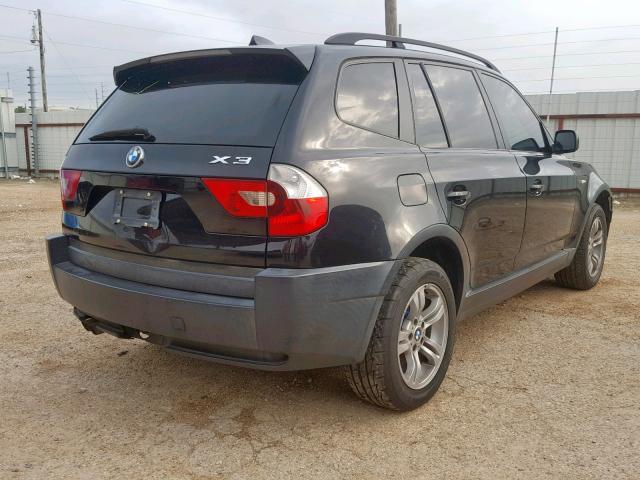 WBXPA93495WD22659 - 2005 BMW X3 3.0I BLACK photo 4