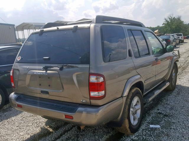 JN8DR09X23W701278 - 2003 NISSAN PATHFINDER BEIGE photo 4