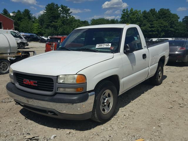 1GTEC14W01Z202335 - 2001 GMC NEW SIERRA WHITE photo 2