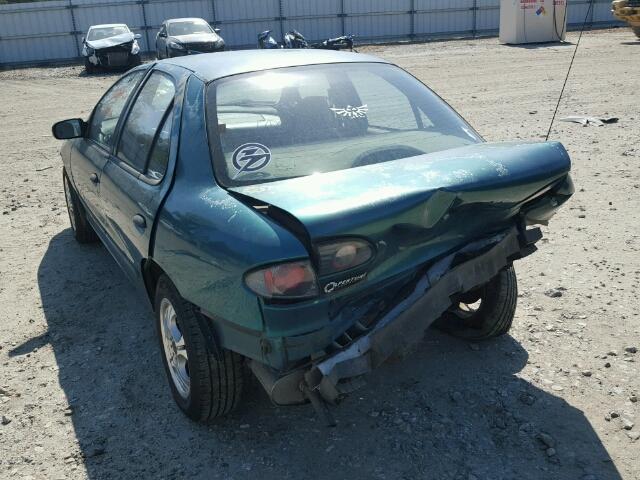 1G1JF52TXW7161536 - 1998 CHEVROLET CAVALIER L GREEN photo 3