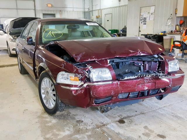 2MEHM75V49X622957 - 2009 MERCURY GRAND MARQ BURGUNDY photo 1