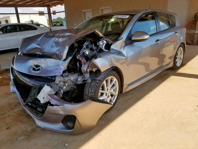 JM1BL1L53C1700395 - 2012 MAZDA 3 S SILVER photo 2