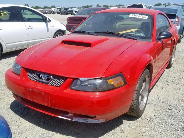 1FAFP42X42F123782 - 2002 FORD MUSTANG GT RED photo 2