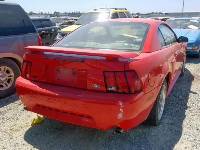 1FAFP42X42F123782 - 2002 FORD MUSTANG GT RED photo 4