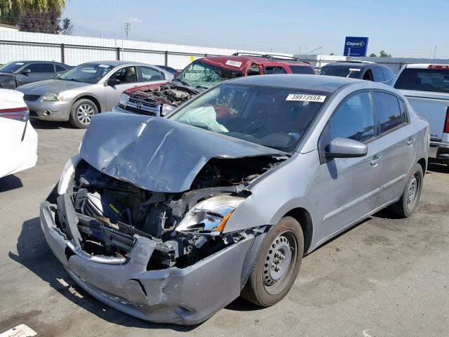 3N1AB6AP4CL607767 - 2012 NISSAN SENTRA 2.0 GRAY photo 2