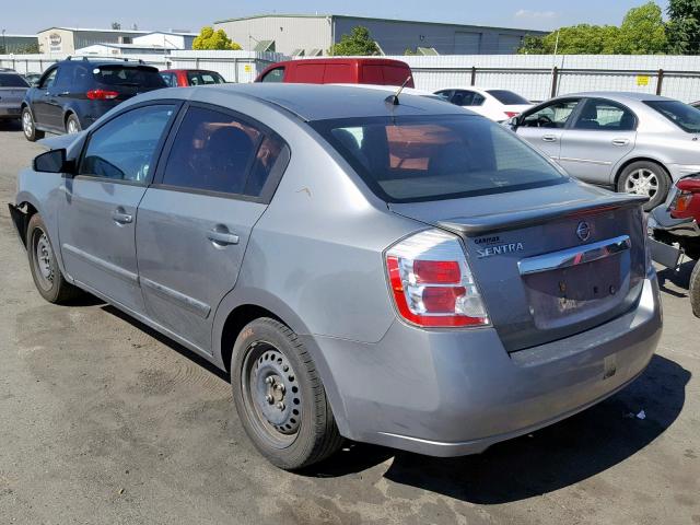 3N1AB6AP4CL607767 - 2012 NISSAN SENTRA 2.0 GRAY photo 3