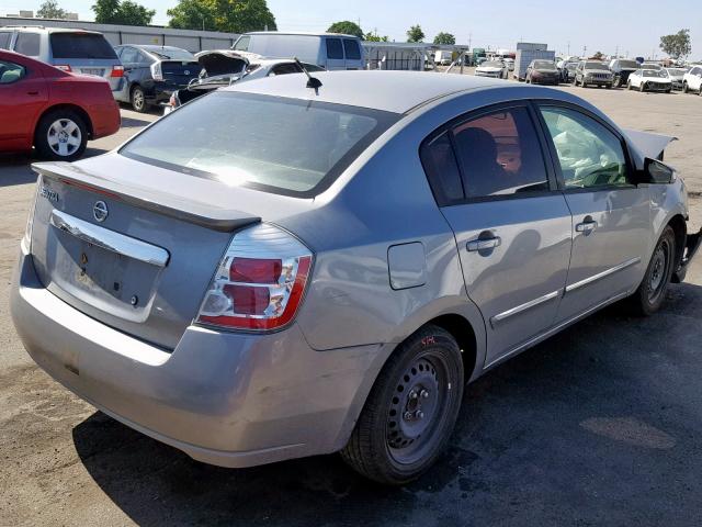 3N1AB6AP4CL607767 - 2012 NISSAN SENTRA 2.0 GRAY photo 4