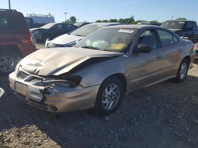 1G2NF52E84C244434 - 2004 PONTIAC GRAND AM S GOLD photo 2