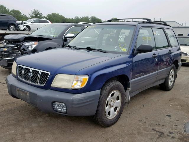 JF1SF63561H719523 - 2001 SUBARU FORESTER L BLUE photo 2