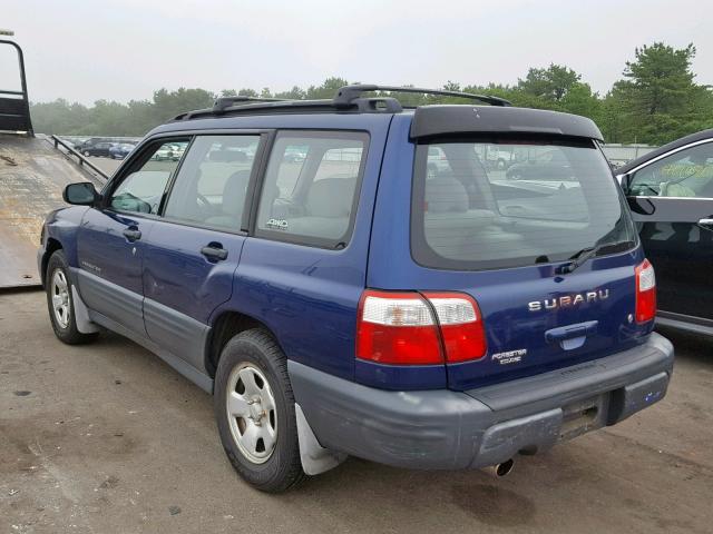 JF1SF63561H719523 - 2001 SUBARU FORESTER L BLUE photo 3