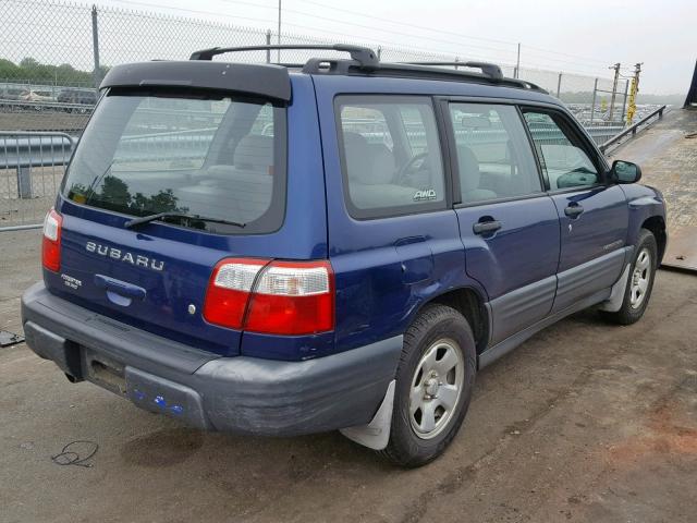 JF1SF63561H719523 - 2001 SUBARU FORESTER L BLUE photo 4