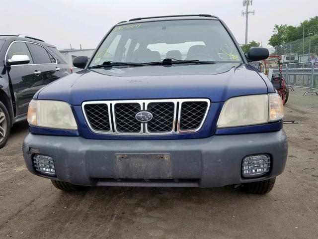 JF1SF63561H719523 - 2001 SUBARU FORESTER L BLUE photo 9