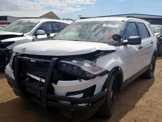 1FM5K8ARXGGC93463 - 2016 FORD EXPLORER P WHITE photo 2