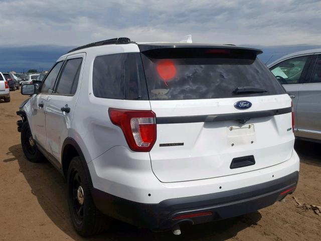 1FM5K8ARXGGC93463 - 2016 FORD EXPLORER P WHITE photo 3