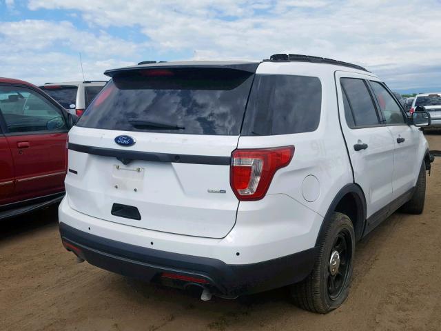 1FM5K8ARXGGC93463 - 2016 FORD EXPLORER P WHITE photo 4