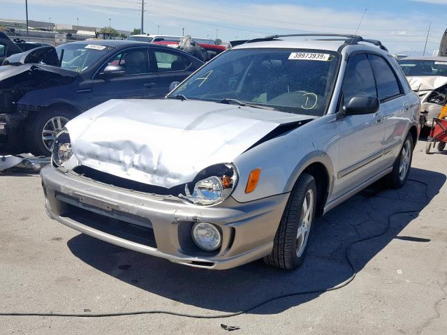 JF1GG68512H802287 - 2002 SUBARU IMPREZA OU SILVER photo 2