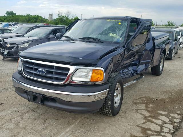 2FTRX17W54CA37949 - 2004 FORD F-150 HERI BLUE photo 2