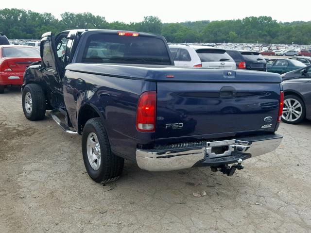 2FTRX17W54CA37949 - 2004 FORD F-150 HERI BLUE photo 3