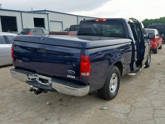 2FTRX17W54CA37949 - 2004 FORD F-150 HERI BLUE photo 4