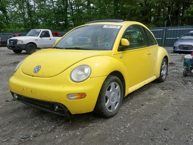 3VWCA21C6YM487970 - 2000 VOLKSWAGEN NEW BEETLE Gelb Foto 2