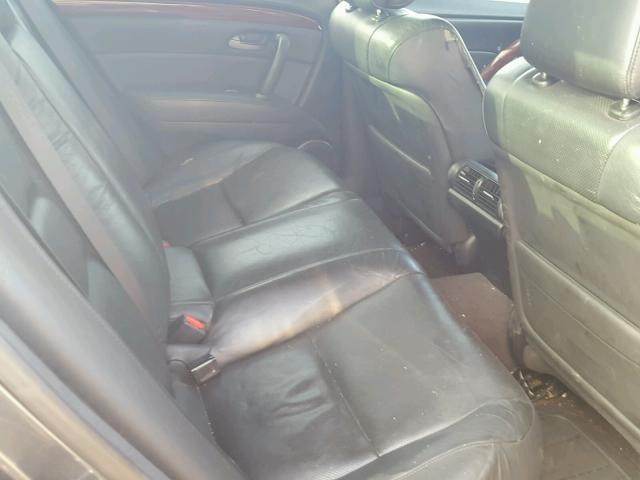 JH4KB16516C001711 - 2006 ACURA RL GRAY photo 6