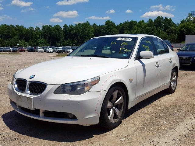 WBANE535X7CW67353 - 2007 BMW 525 I WHITE photo 2