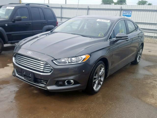 3FA6P0K94FR280151 - 2015 FORD FUSION TIT GRAY photo 2