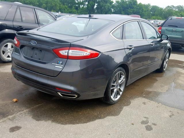 3FA6P0K94FR280151 - 2015 FORD FUSION TIT GRAY photo 4