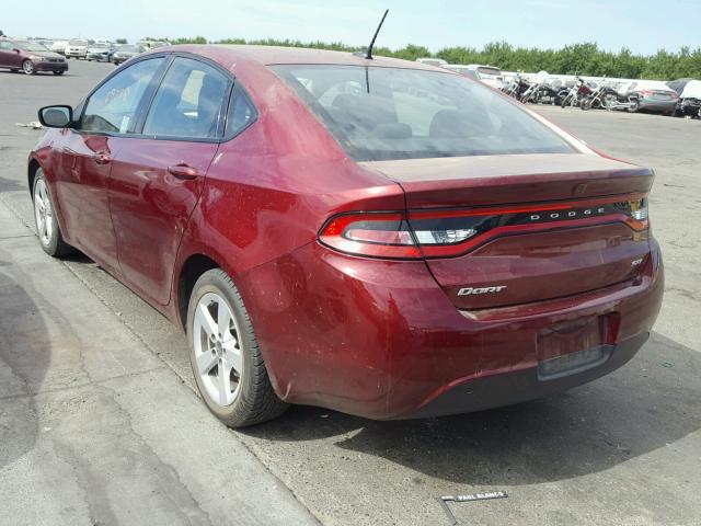 1C3CDFBB1FD279368 - 2015 DODGE DART SXT MAROON photo 3