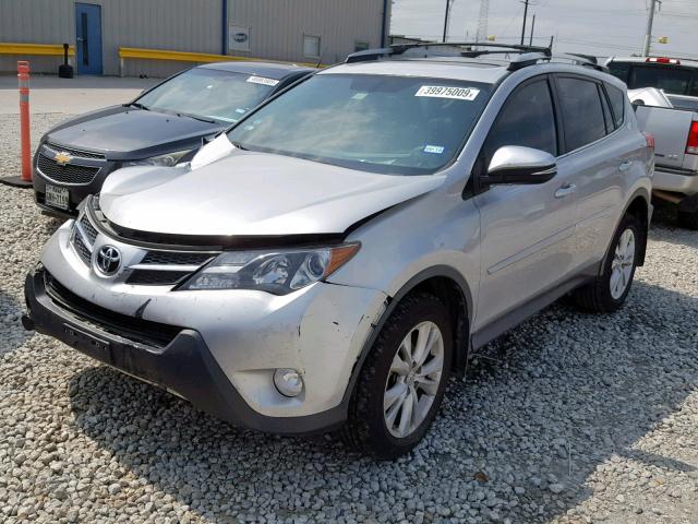 2T3YFREV7DW004655 - 2013 TOYOTA RAV4 LIMIT SILVER photo 2