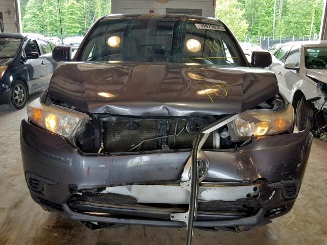 5TDZA3EH0CS019458 - 2012 TOYOTA HIGHLANDER GRAY photo 7